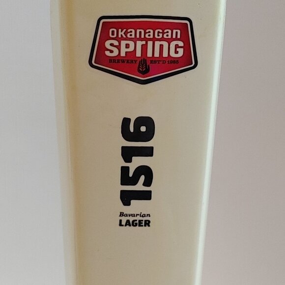 LARGE Okanagan Spring Tap Handle Colour Scale Golden Bavarian Lager Since 1516 - Picture 4 of 9